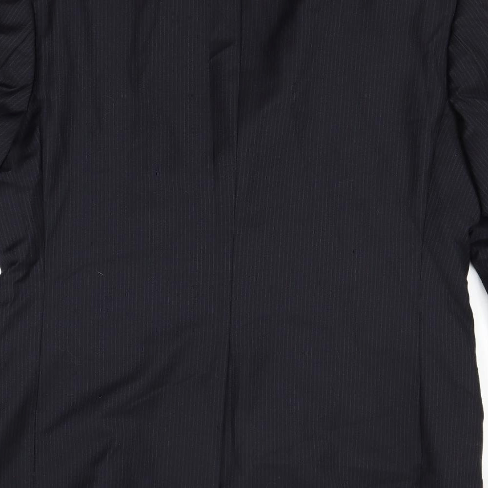 Marks and Spencer Mens Blue Striped  Jacket Blazer Size 40