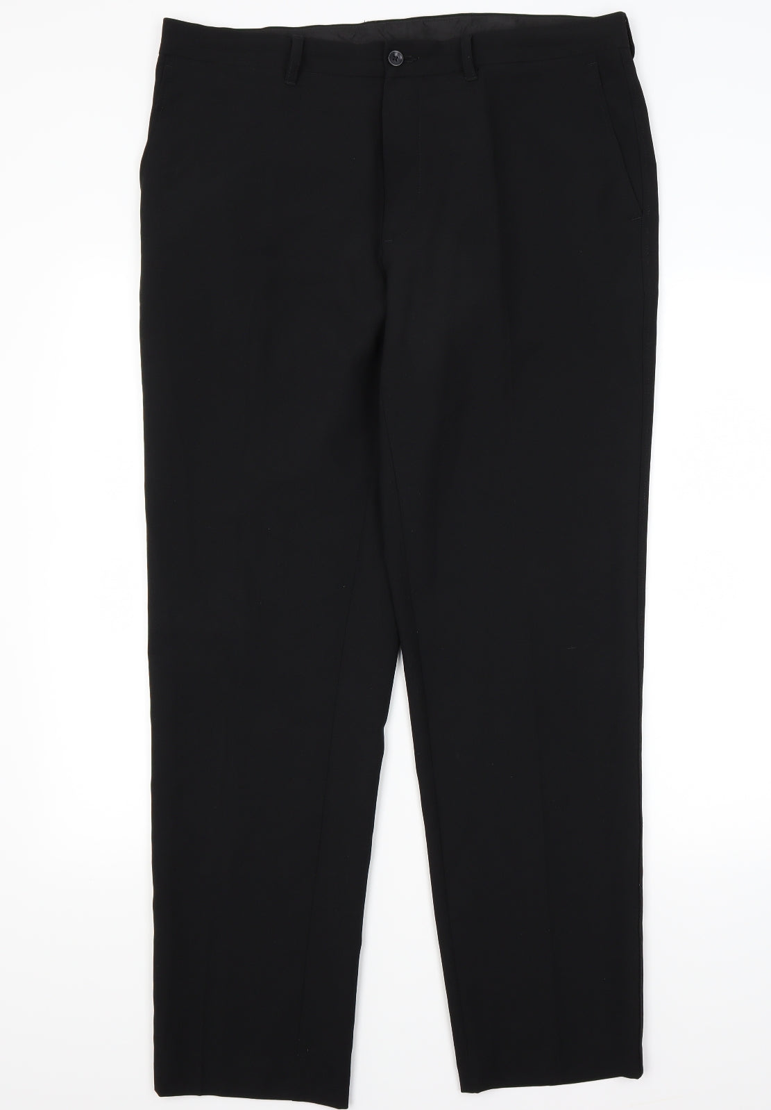 Marks and Spencer Mens Black   Trousers  Size 36 L31 in