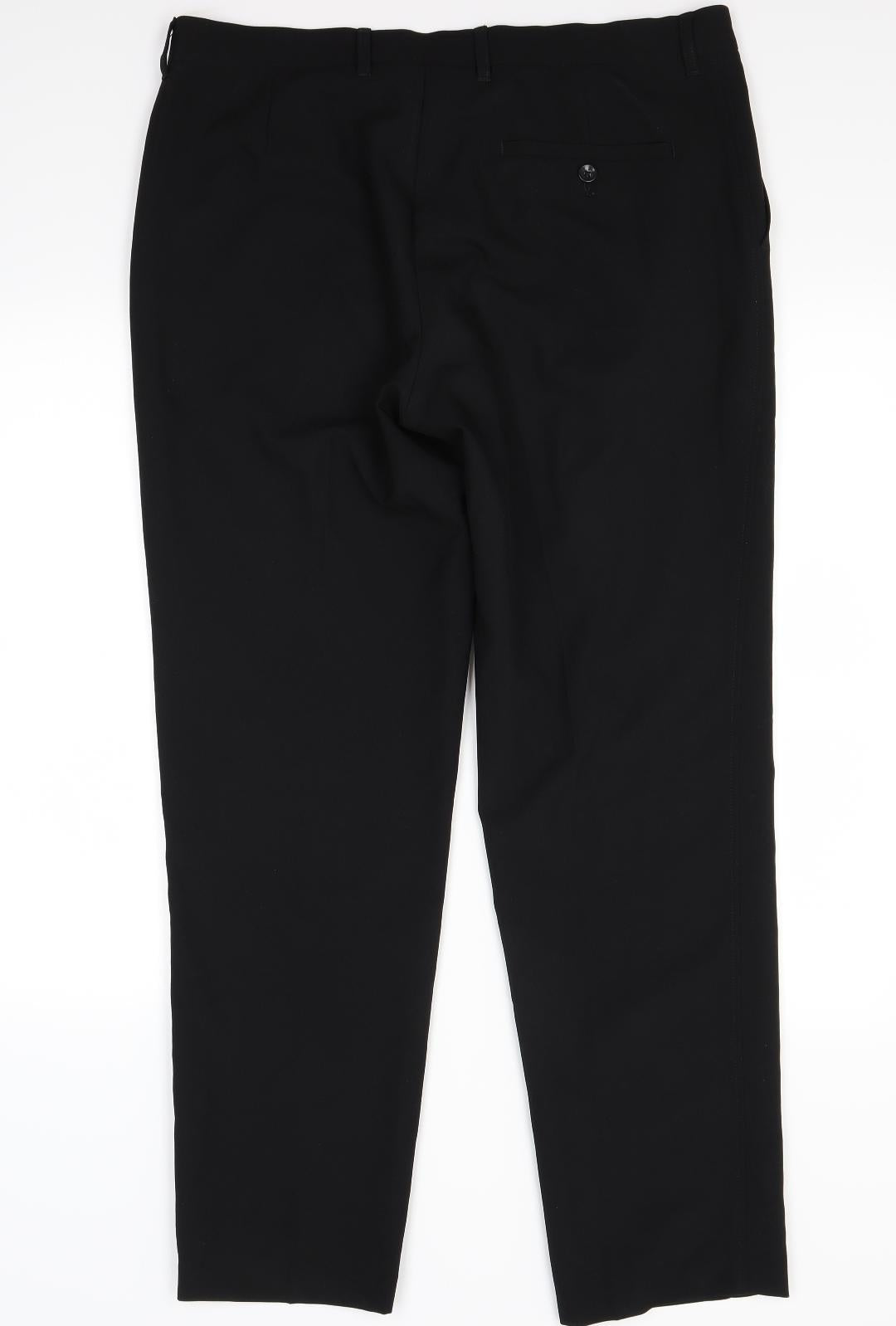 Marks and Spencer Mens Black   Trousers  Size 36 L31 in