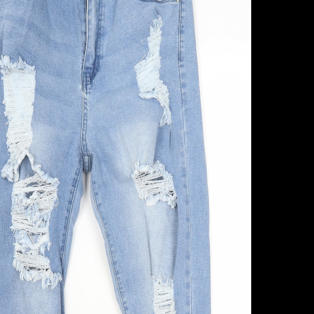 SheIn Womens Blue  Denim Tapered Jeans Size XL L23 in
