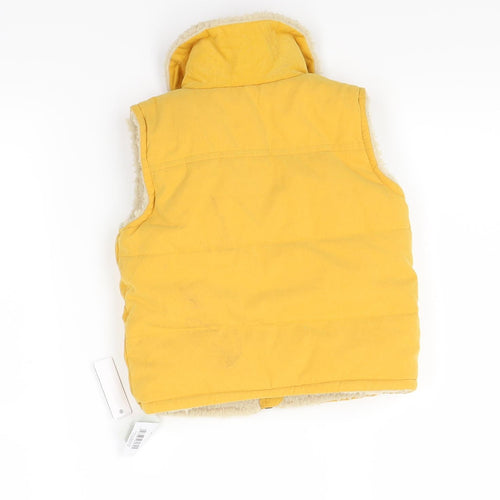 George Boys Yellow   Gilet Coat Size 6-9 Months