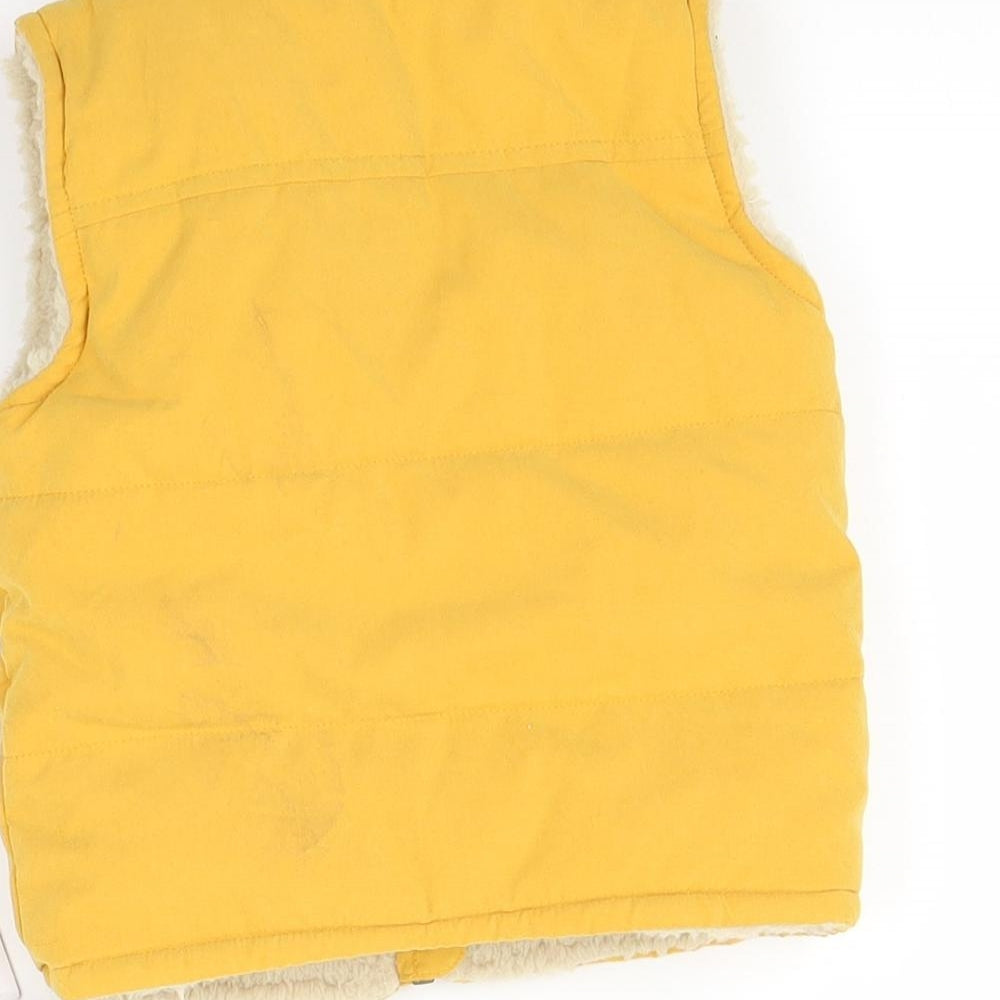 George Boys Yellow   Gilet Coat Size 6-9 Months