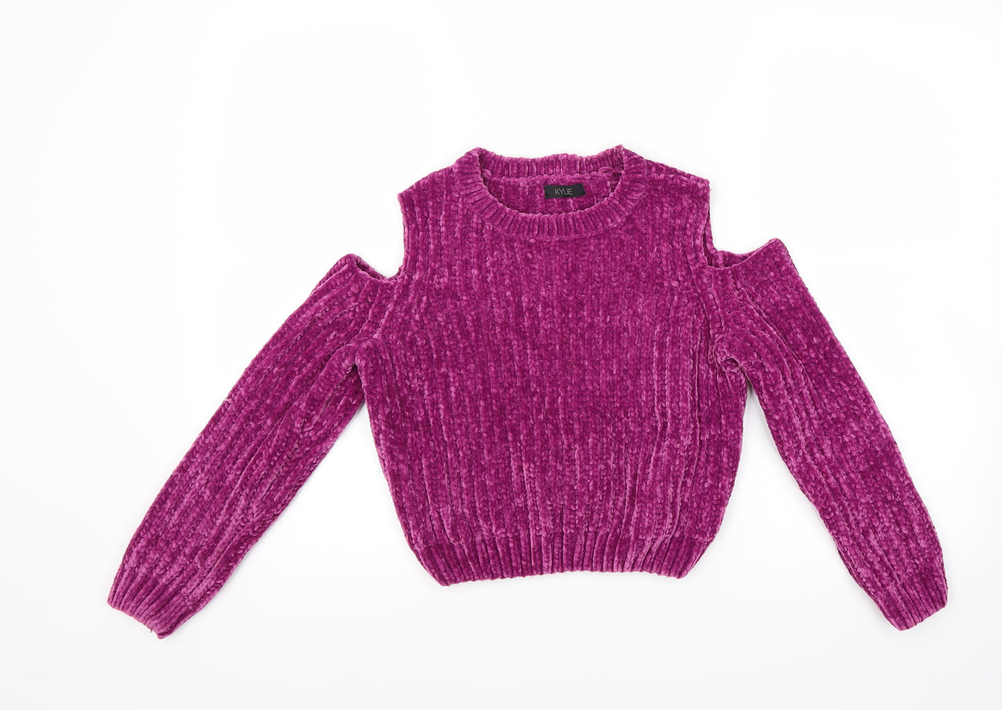 Kylie Girls Purple   Pullover Jumper Size 9-10 Years