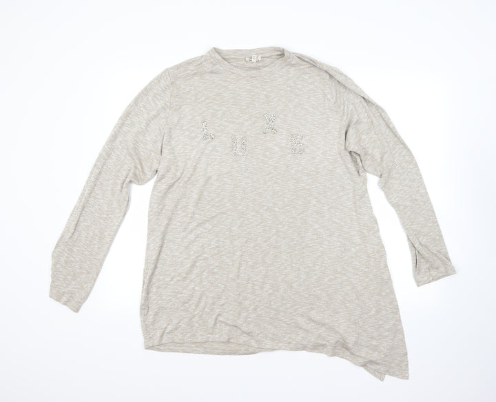 River Island Womens Beige Pullover Jumper Size 18