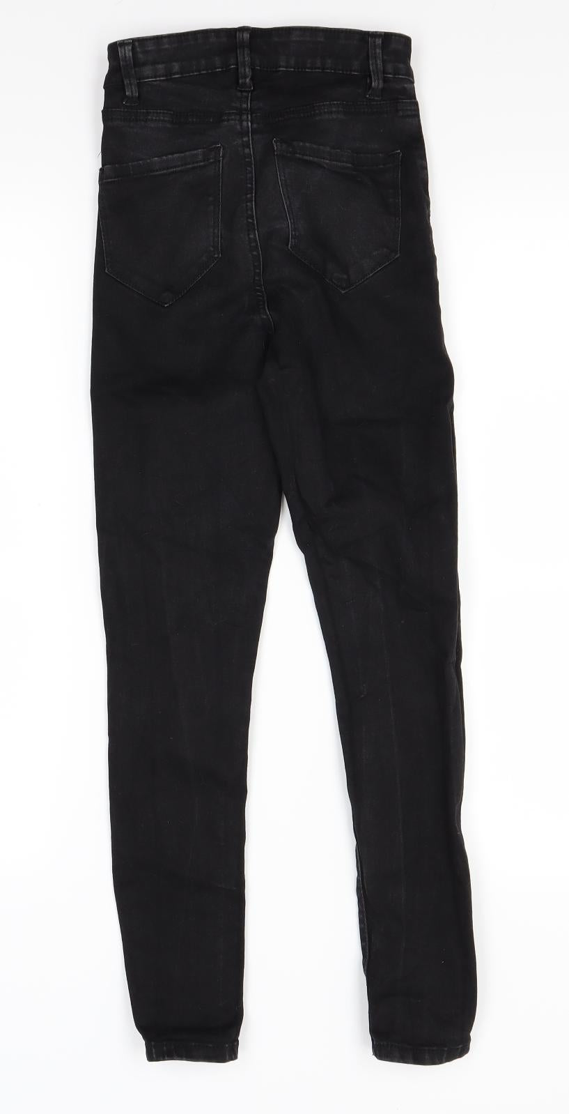 Primark Womens Black  Denim Skinny Jeans Size 4 L24 in