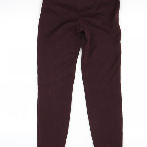 H&M Womens Red   Trousers  Size 4 L27 in