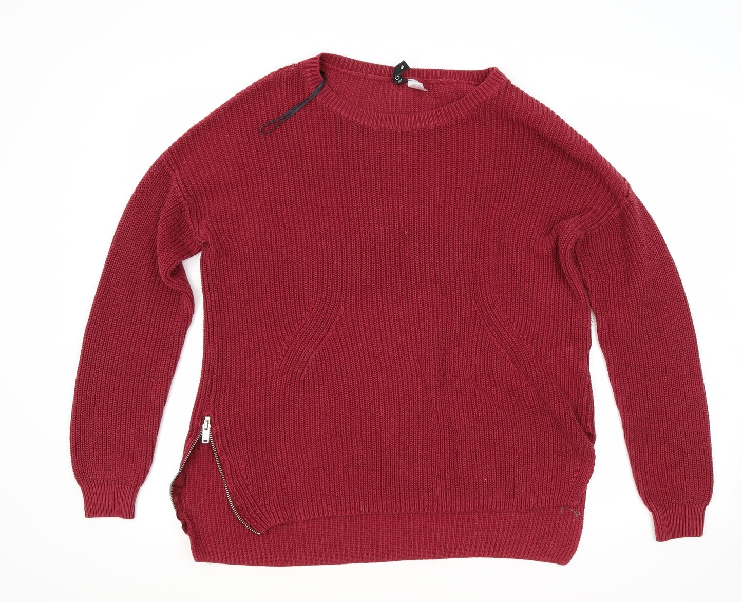 H&M Womens Red   Pullover Jumper Size S