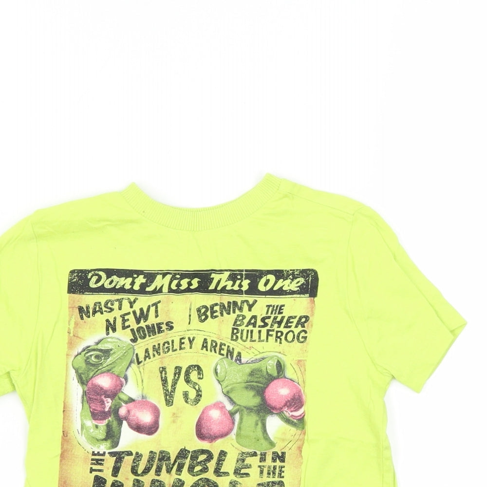 F&F Boys Green   Basic T-Shirt Size 3-4 Years