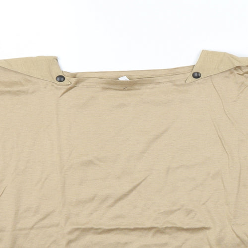 Preworn Womens Brown   Basic T-Shirt Size 12