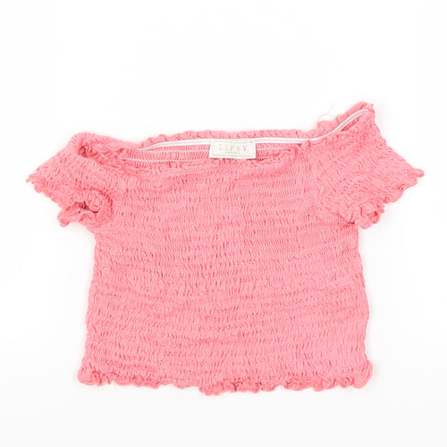 Lipsy Girls Pink   Basic T-Shirt Size 7-8 Years