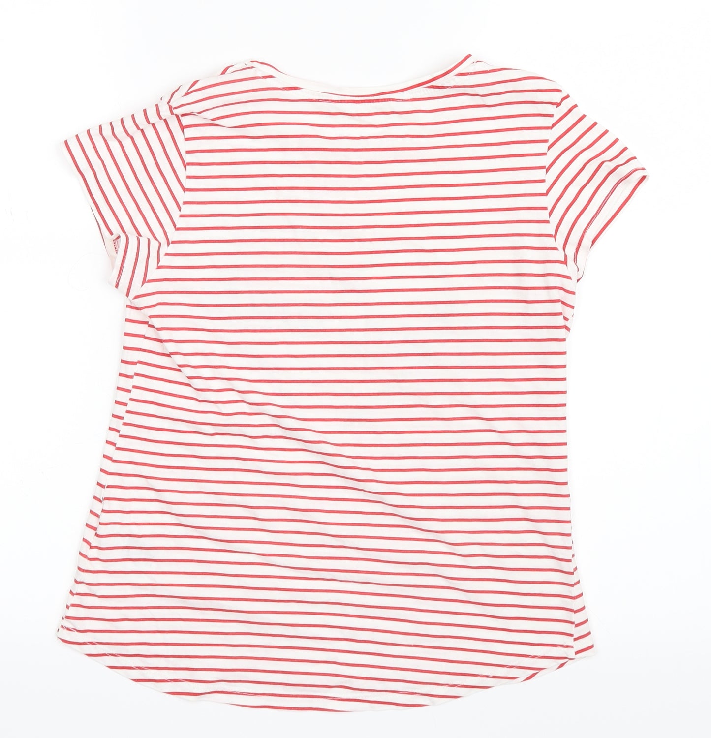 H&M Girls Red Striped  Basic T-Shirt Size 13-14 Years  - Mon amie