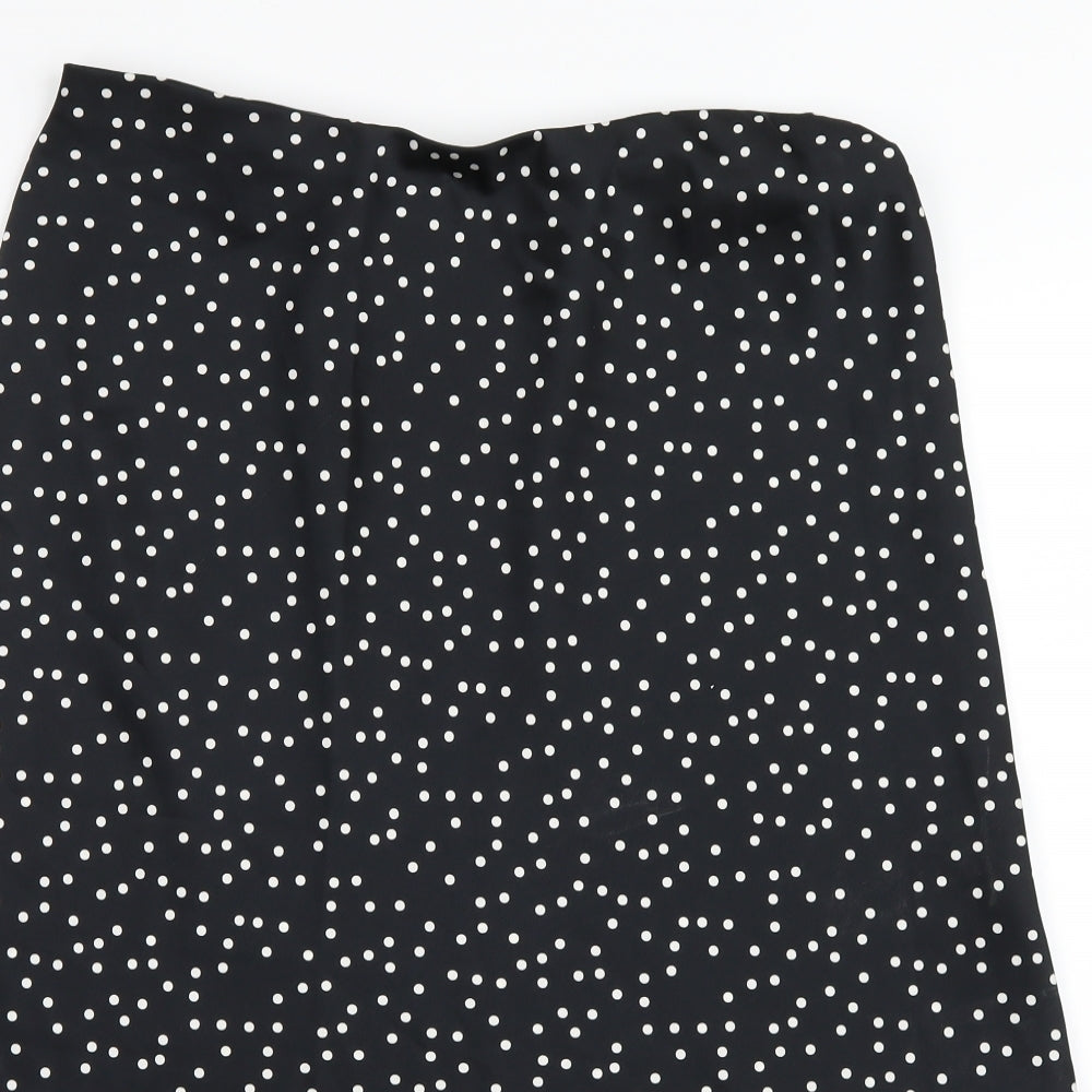 George Womens Black Polka Dot  Straight & Pencil Skirt Size 16  - Sheer