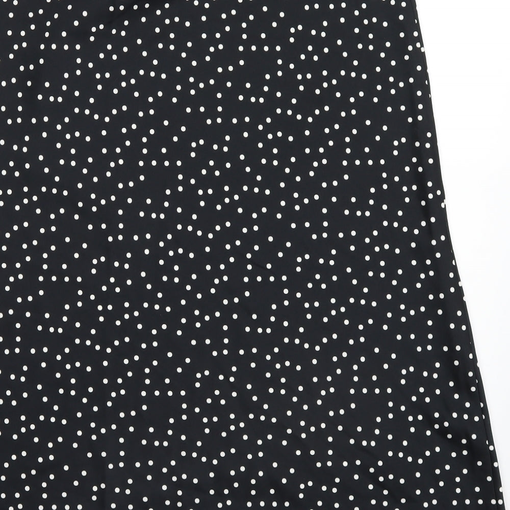 George Womens Black Polka Dot  Straight & Pencil Skirt Size 16  - Sheer