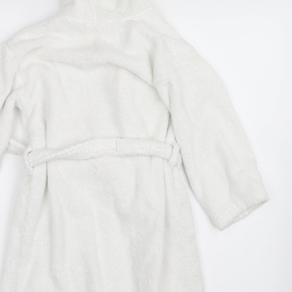the little white company Girls White Geometric  Top Gown Size 5-6 Years