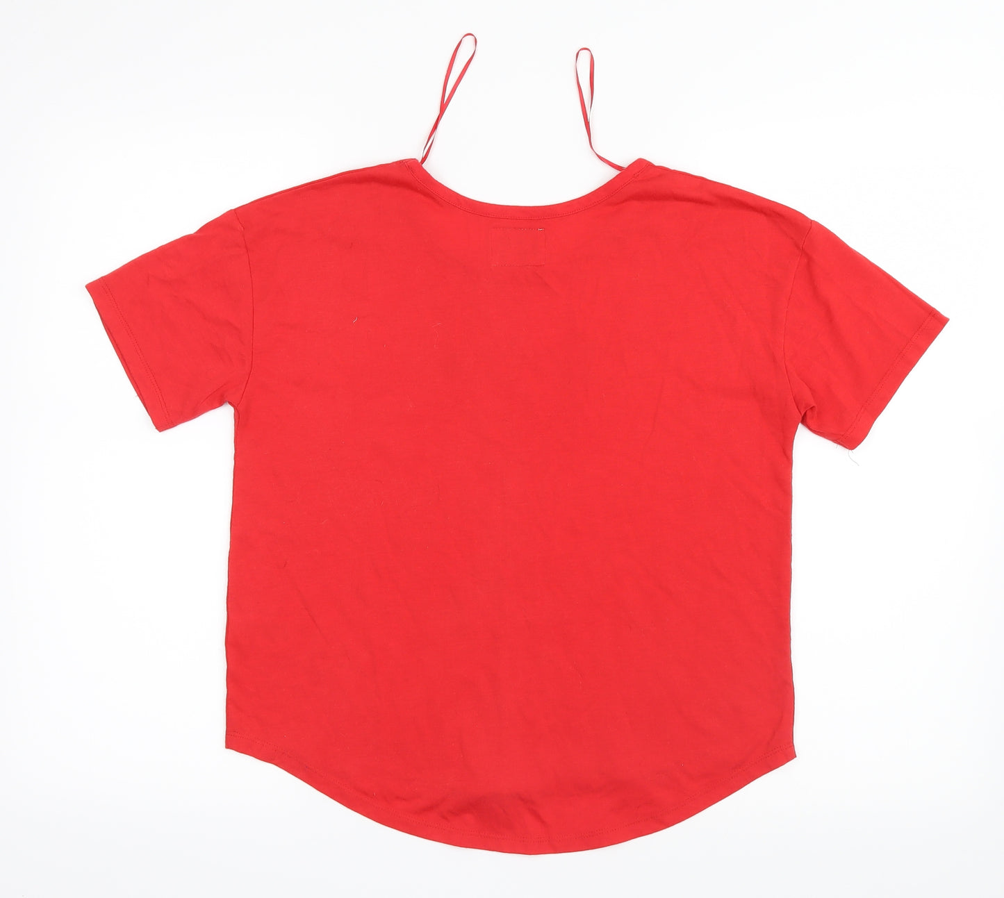 Matalan Womens Red Geometric  Top Pyjama Top Size S