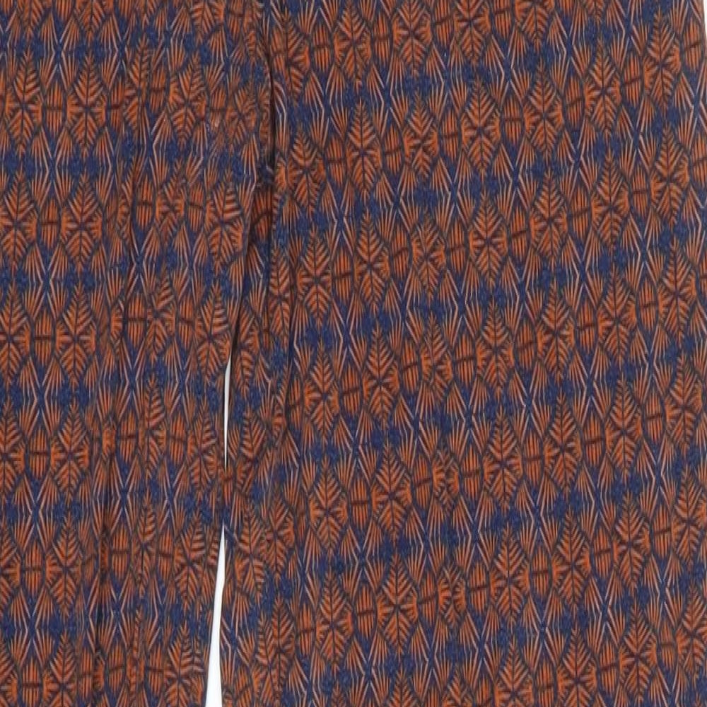 NEXT Womens Blue Geometric  Trousers  Size 8 L30.5 in