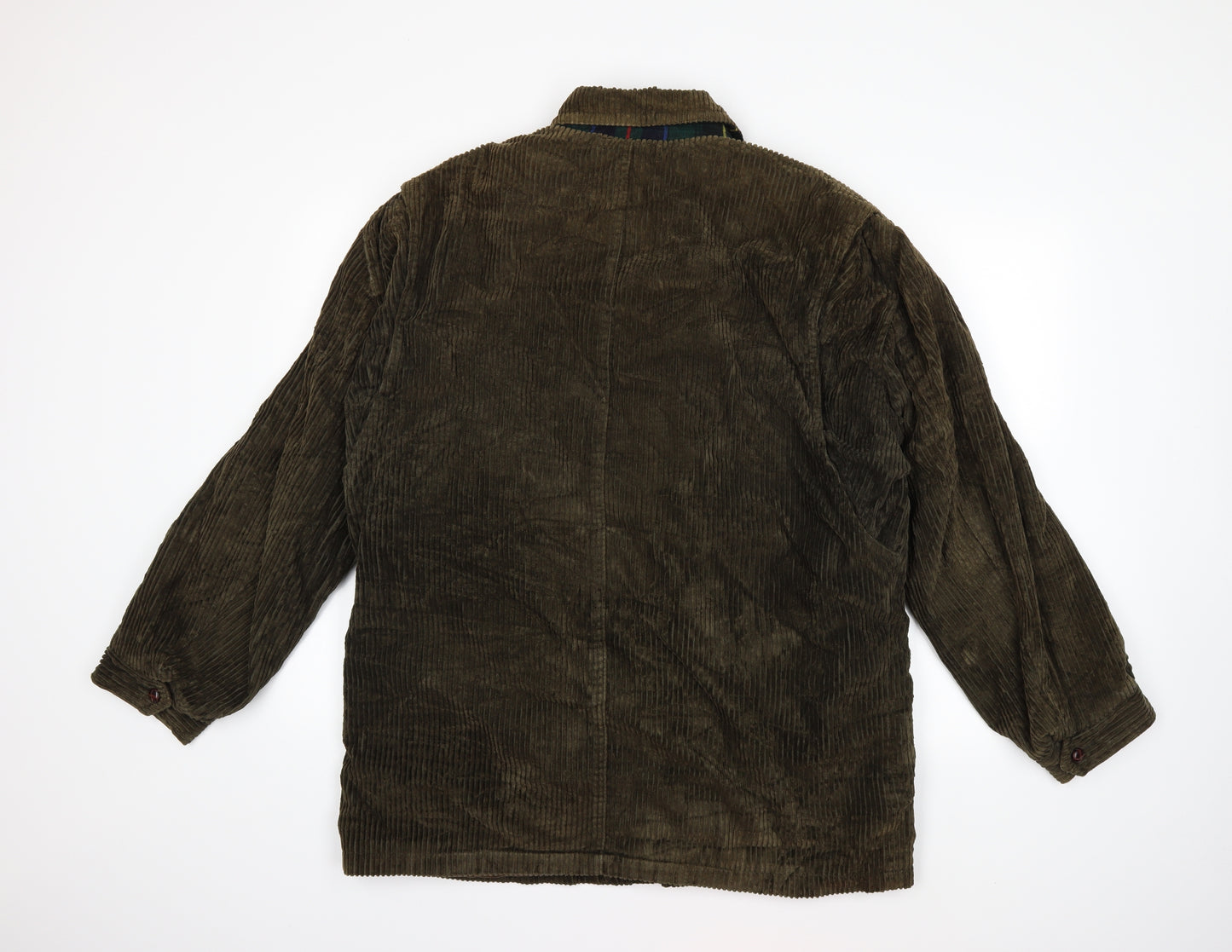 Preworn Mens Green  Corduroy Jacket Coat Size L