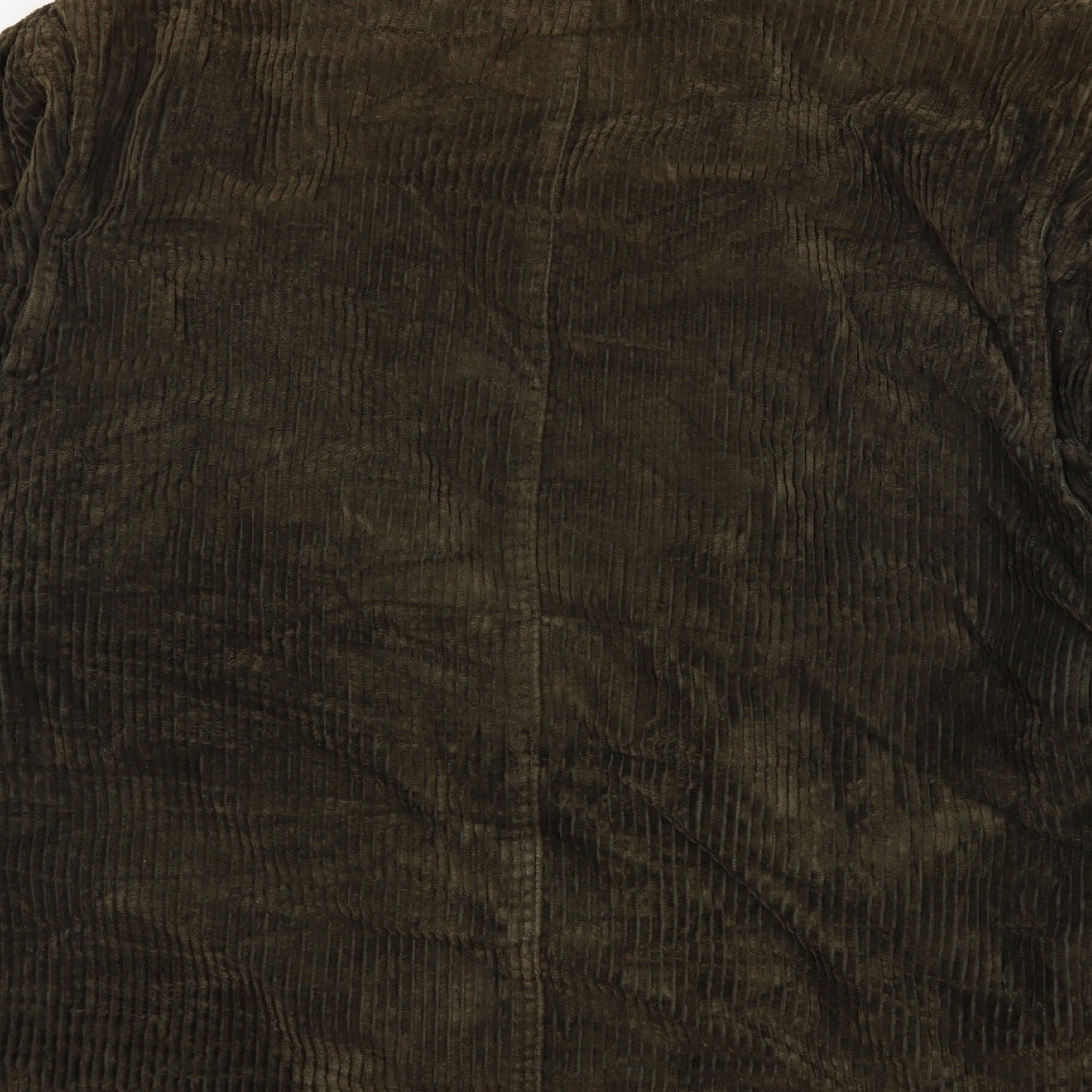 Preworn Mens Green  Corduroy Jacket Coat Size L