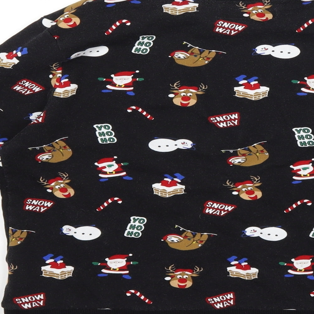 NEXT Boys Black   Pullover Sweatshirt Size 10 Years  - christmas
