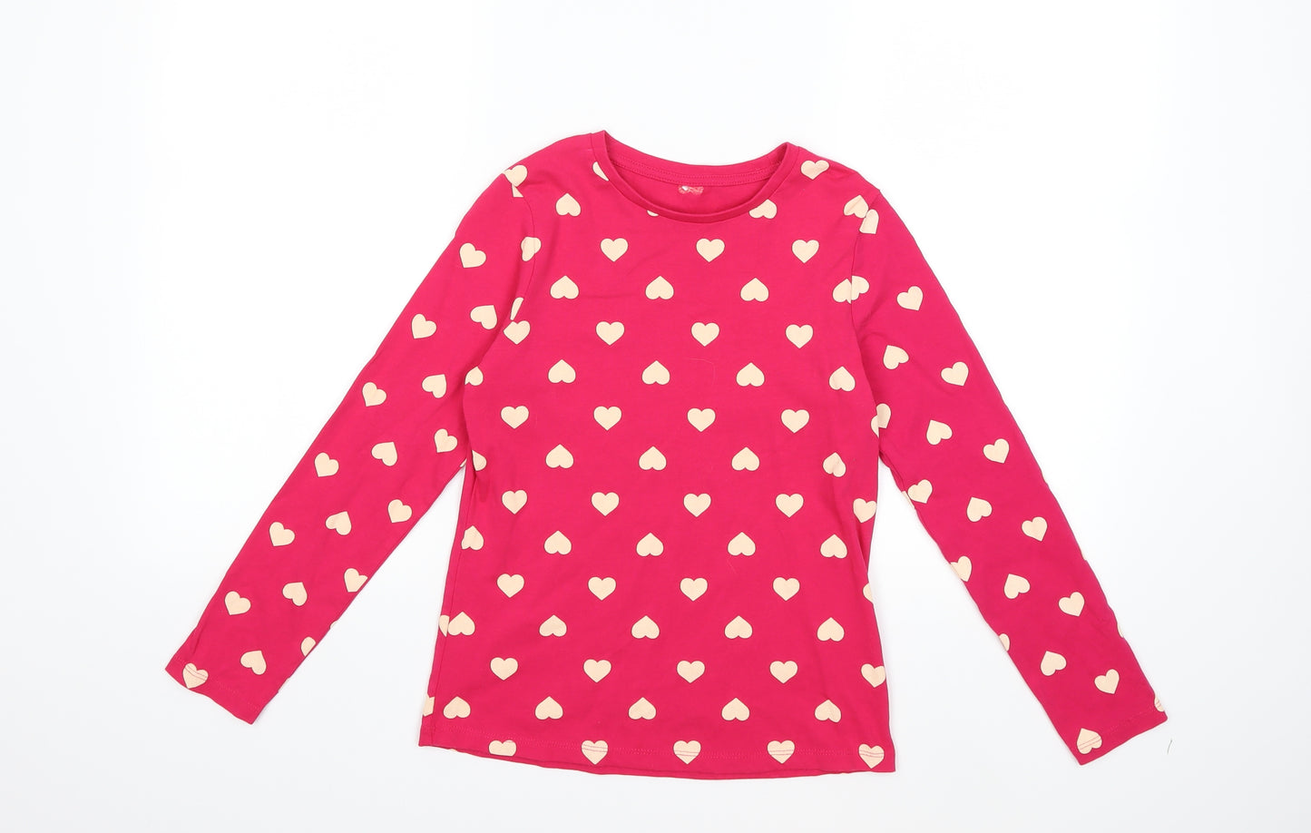 George Girls Pink   Basic T-Shirt Size 9-10 Years