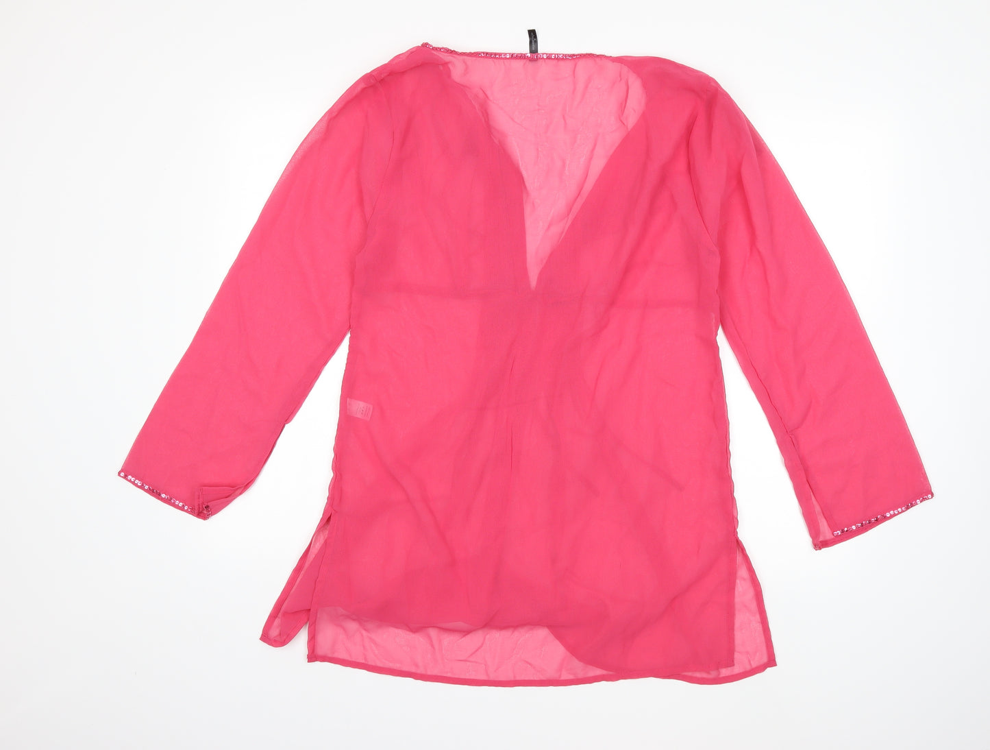 Ethel Austin Womens Pink   Kimono Blouse Size M