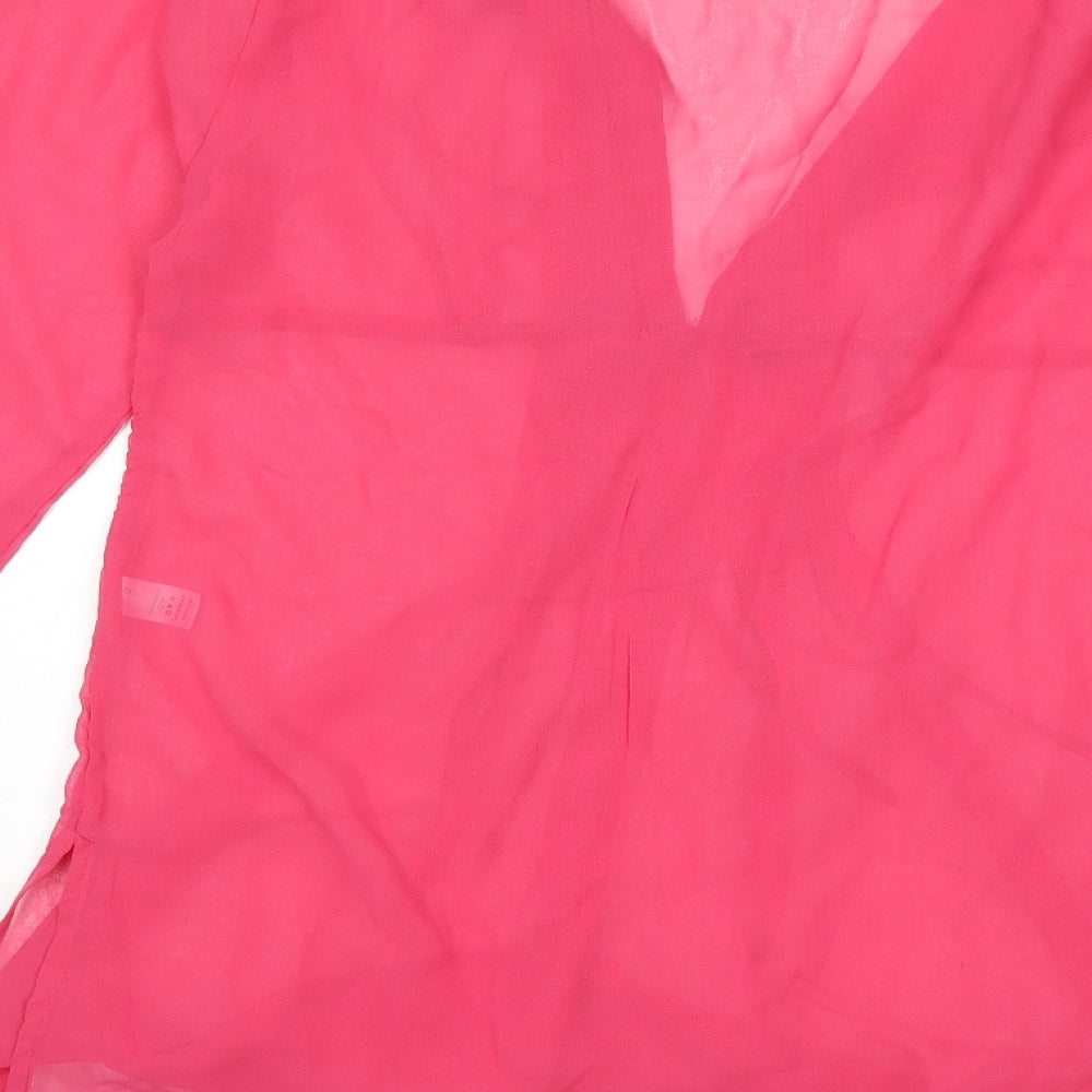 Ethel Austin Womens Pink   Kimono Blouse Size M