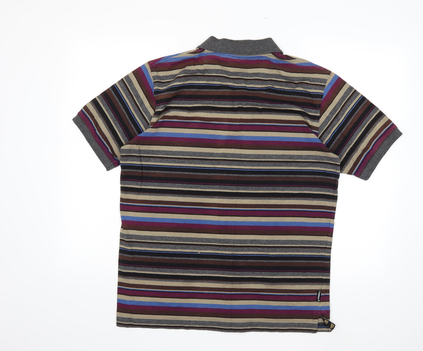 Guinness Mens Purple Striped   Polo Size M