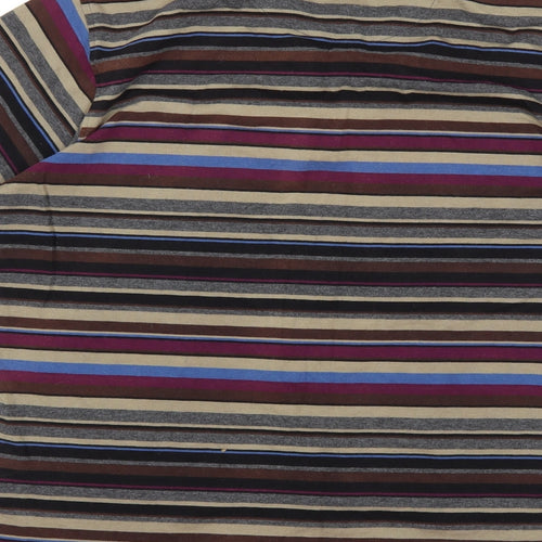 Guinness Mens Purple Striped   Polo Size M