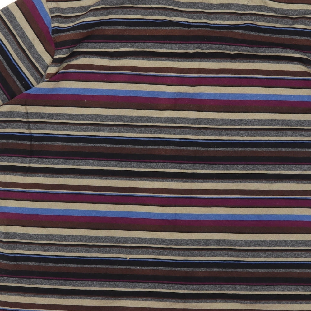 Guinness Mens Purple Striped   Polo Size M