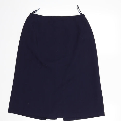 Preworn Womens Blue   A-Line Skirt Size 28 in