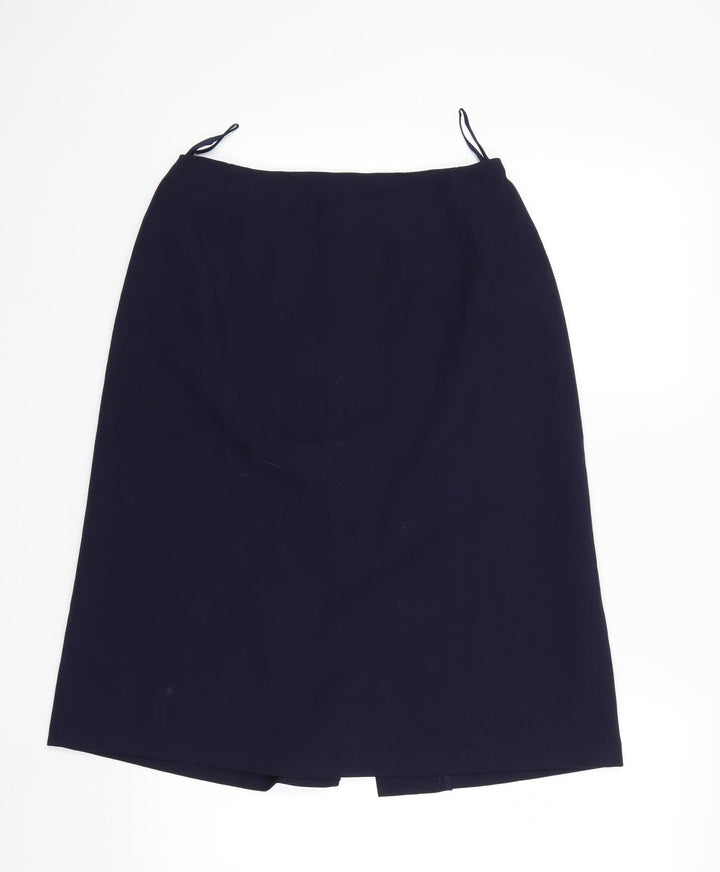 Preworn Womens Blue A-Line Skirt Size 28 in