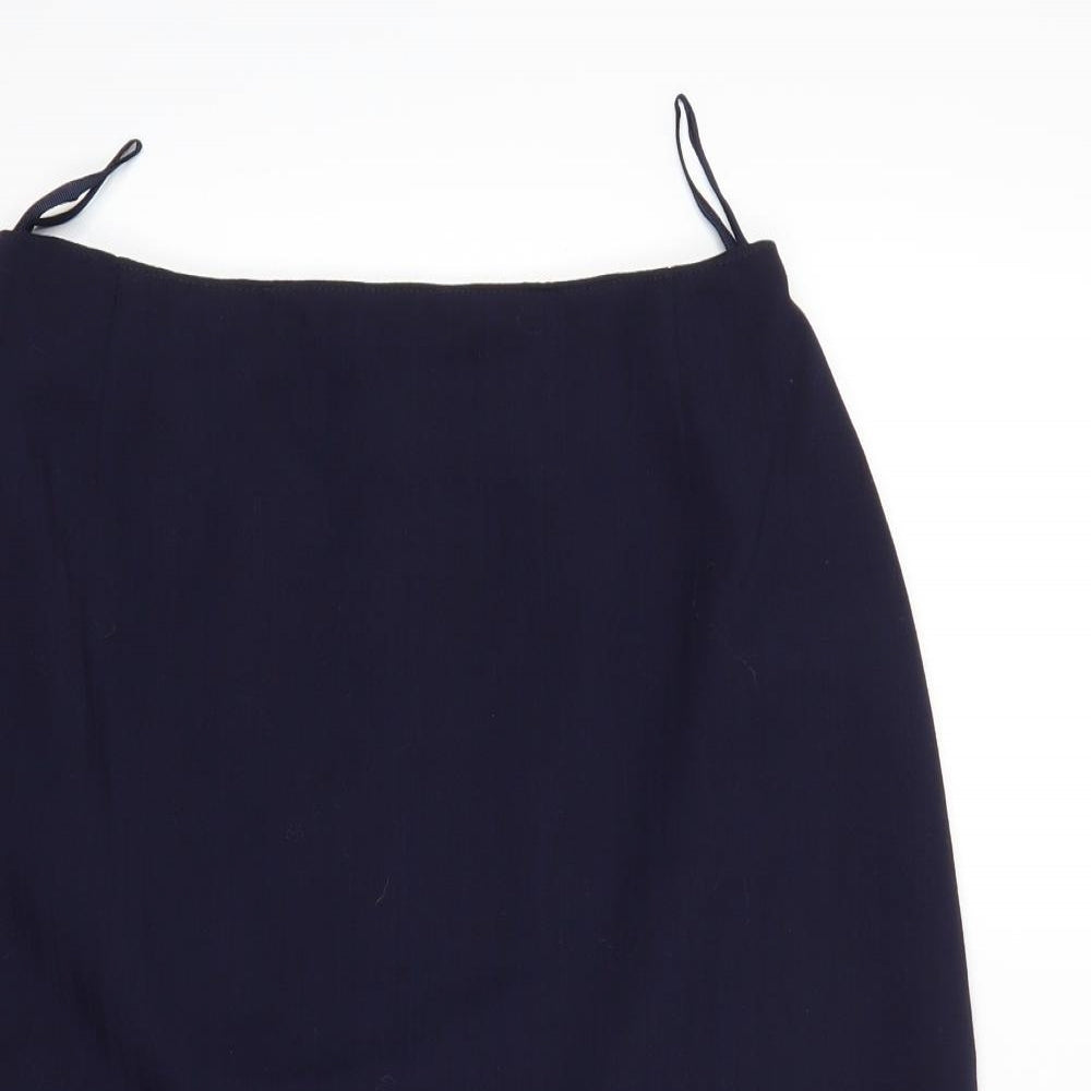 Preworn Womens Blue   A-Line Skirt Size 28 in