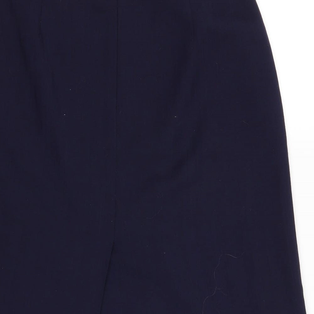 Preworn Womens Blue   A-Line Skirt Size 28 in