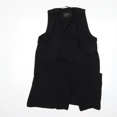 River Island Womens Black   Jacket Waistcoat Size 8