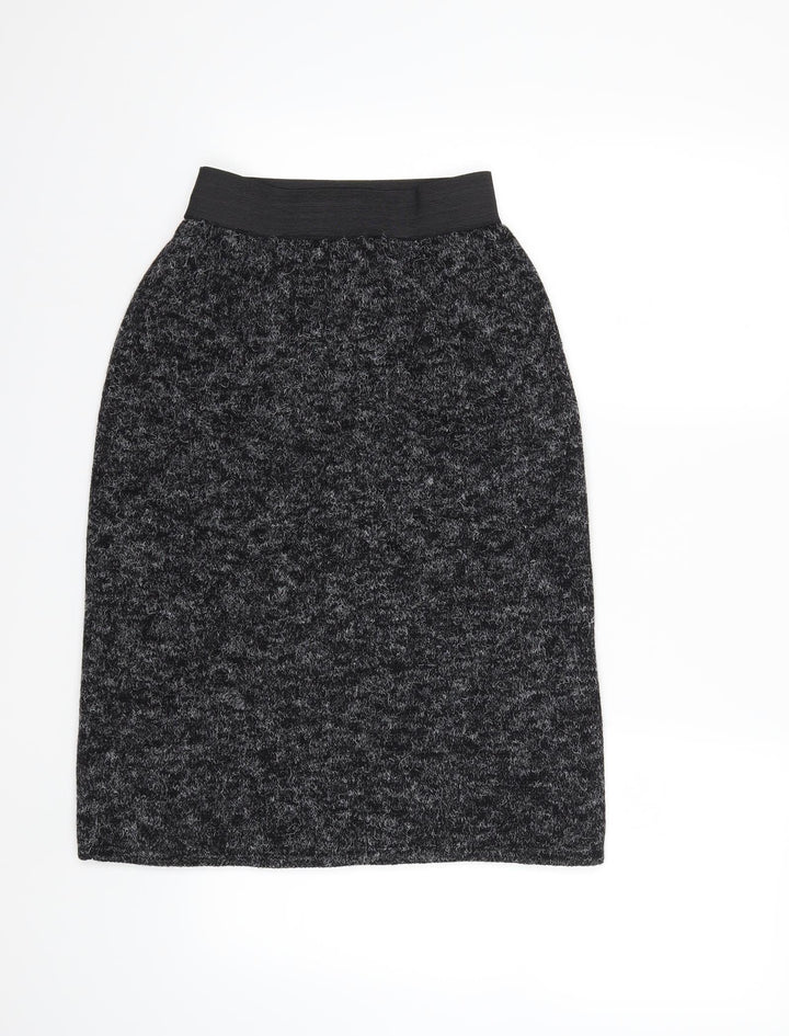 Preworn Womens Black A-Line Skirt Size 25 in
