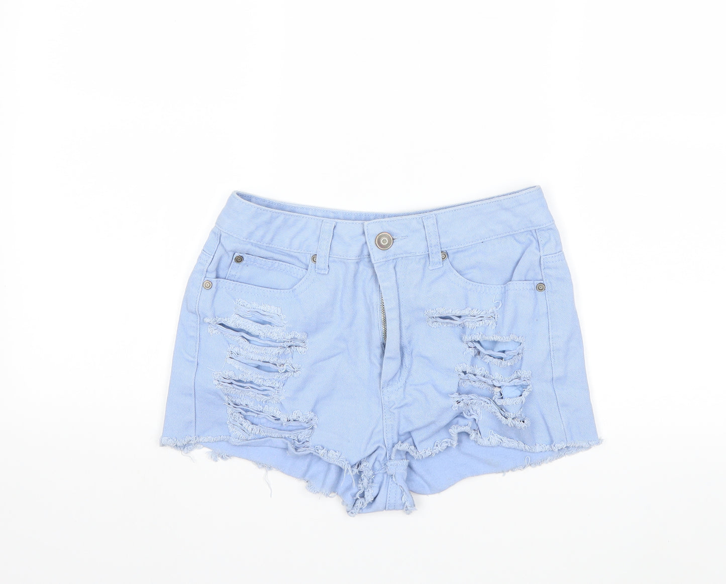Denim & Co. Womens Blue  Denim Cut-Off Shorts Size 10