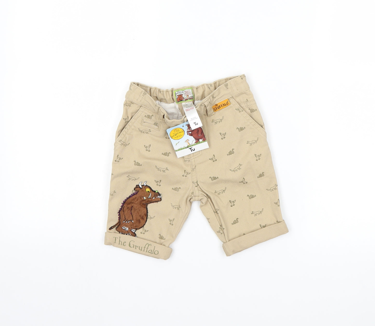 gruffalo Boys Beige  Denim Chino Trousers Size 2 Years