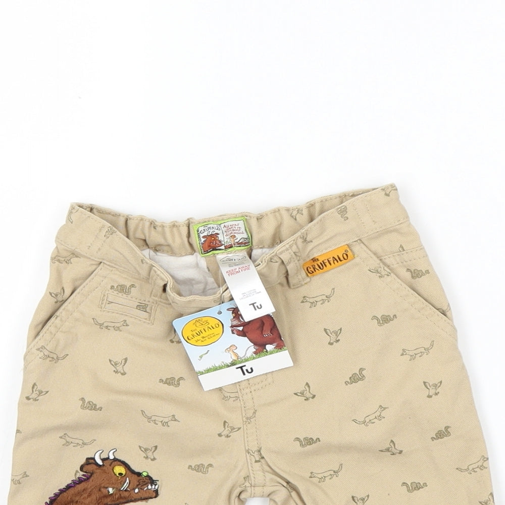 gruffalo Boys Beige  Denim Chino Trousers Size 2 Years