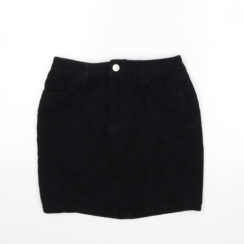 BDG Womens Black  Corduroy Mini Skirt Size S