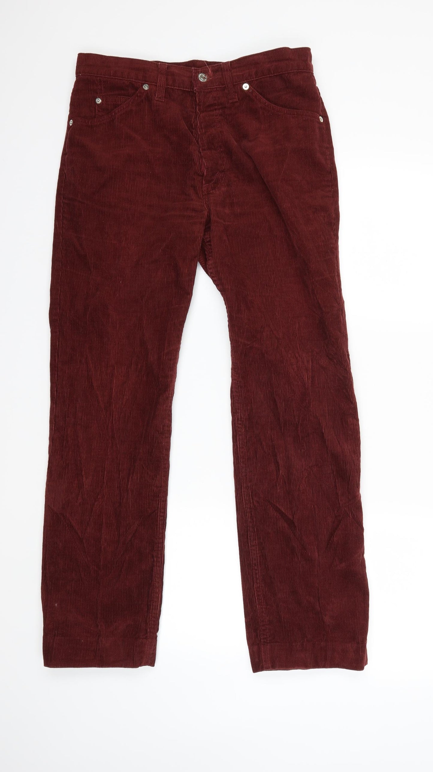 Levi's Womens Red  Corduroy Trousers  Size 32 in L34 in