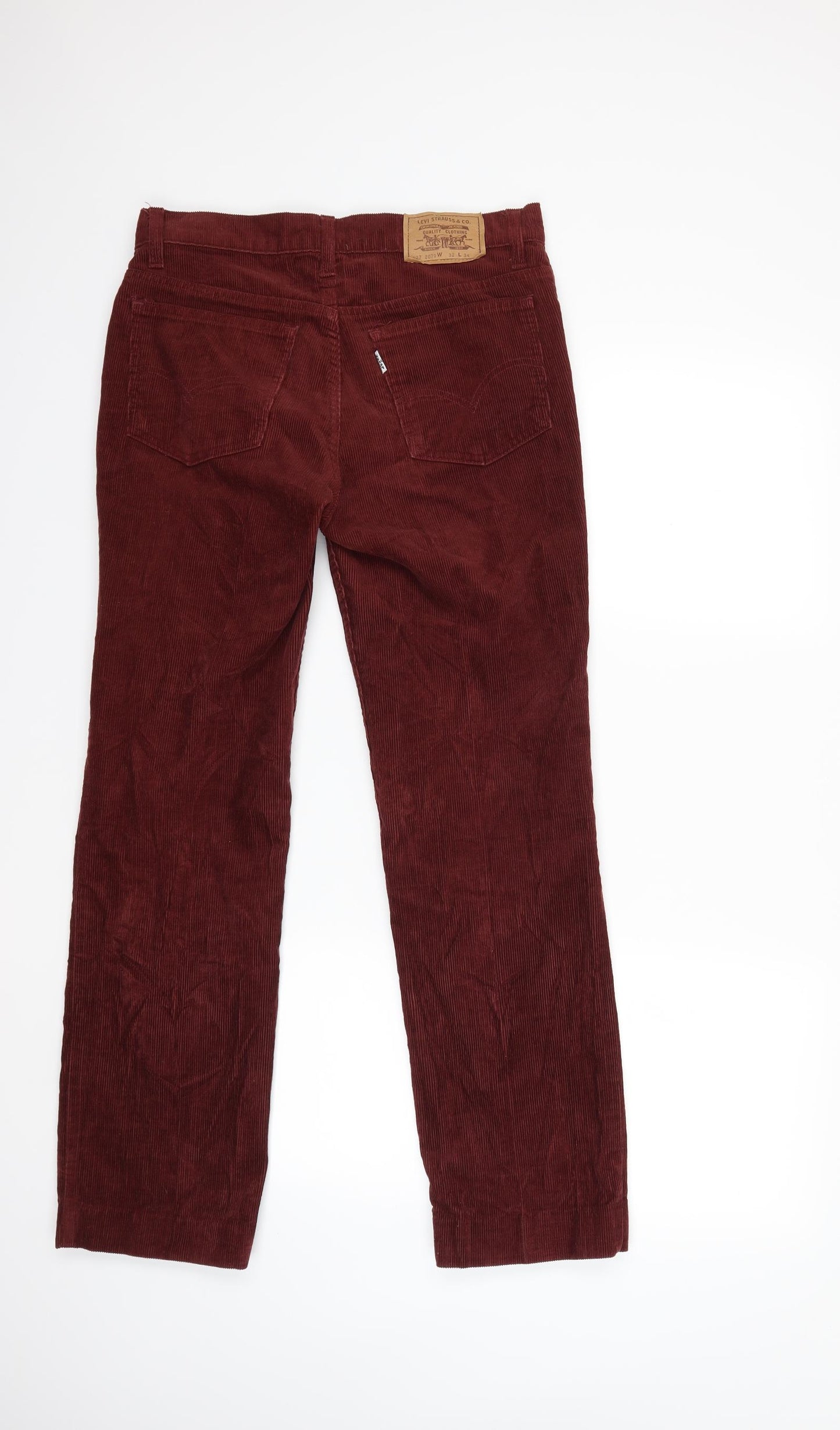 Levi's Womens Red  Corduroy Trousers  Size 32 in L34 in