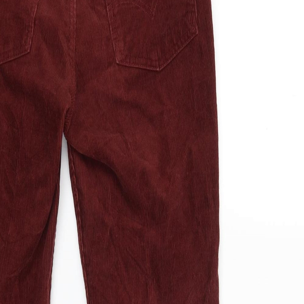 Levi's Womens Red  Corduroy Trousers  Size 32 in L34 in