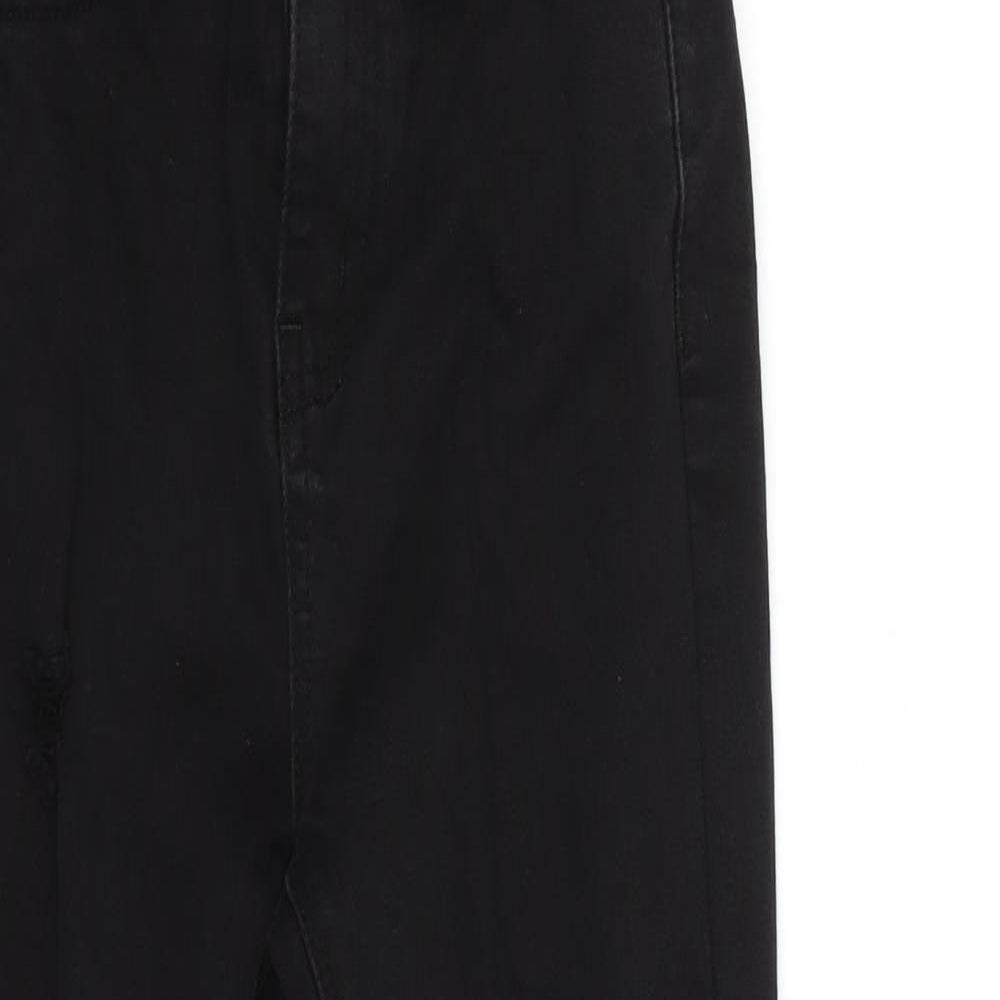 Preworn Womens Black  Denim Skinny Jeans Size 26 in L22 in