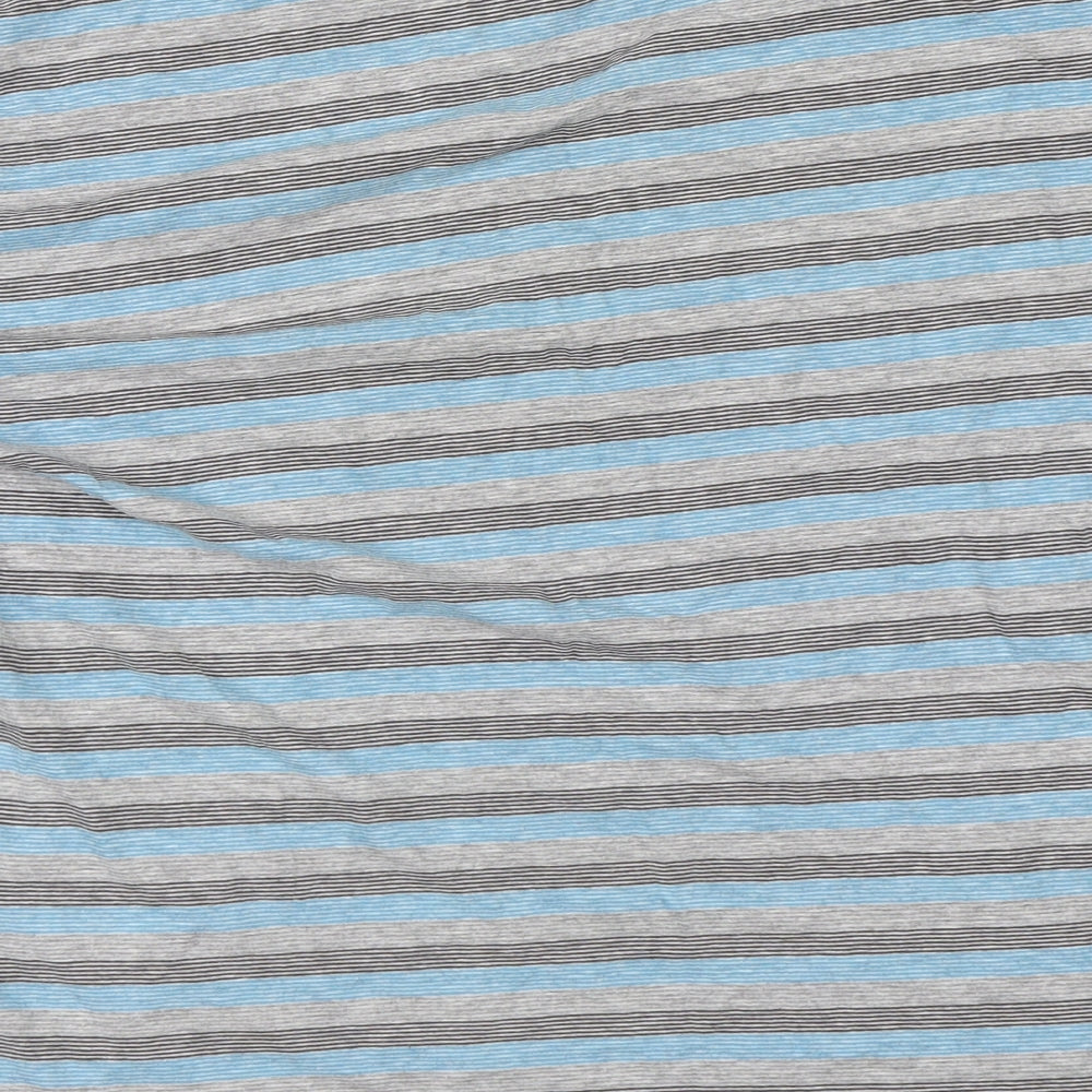 George Mens Blue Striped   T-Shirt Size XL