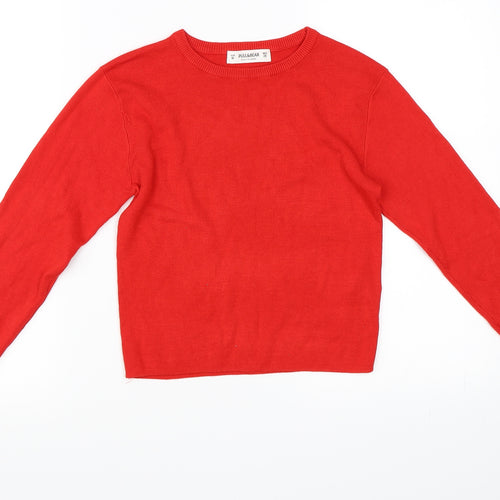 Pull&Bear Womens Red   Basic T-Shirt Size M