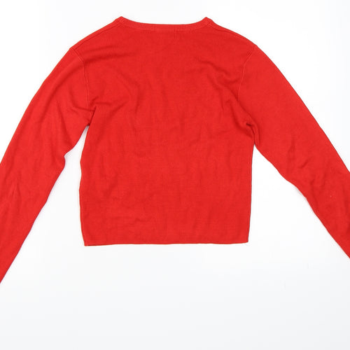 Pull&Bear Womens Red   Basic T-Shirt Size M