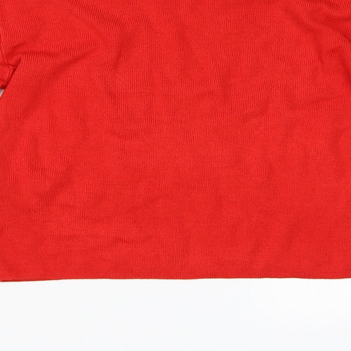 Pull&Bear Womens Red   Basic T-Shirt Size M