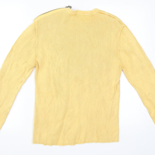 River Island Womens Yellow   Pullover Jumper Size L