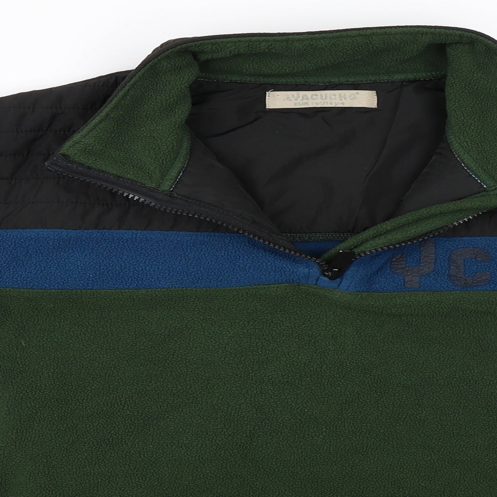 Ayacucho Boys Green   Henley Sweatshirt Size 14 Years