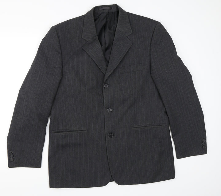 Armando Mens Grey Jacket Blazer Size 40
